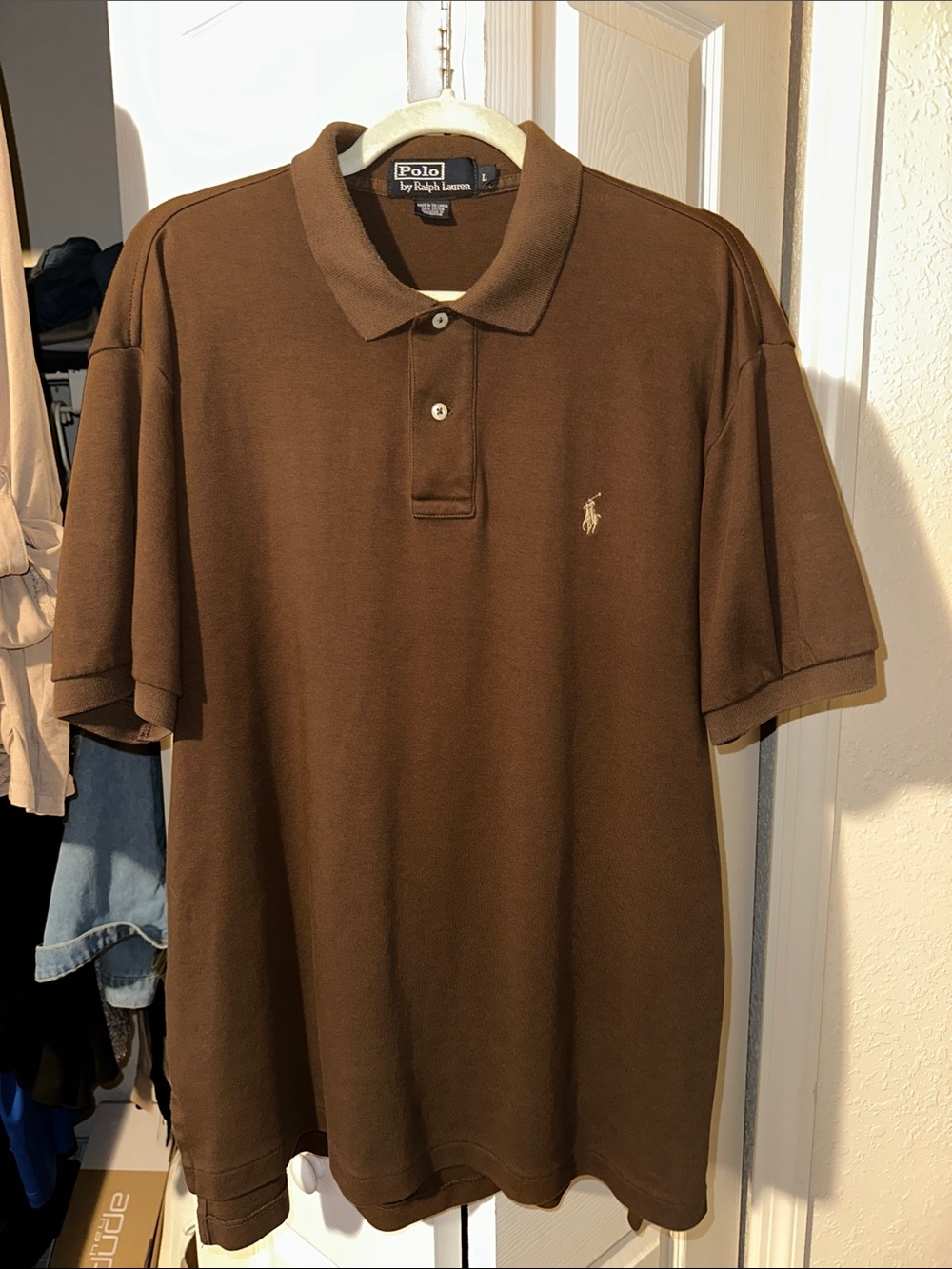 Polo by Ralph Lauren Brown Men's Short-Sleeve Polo